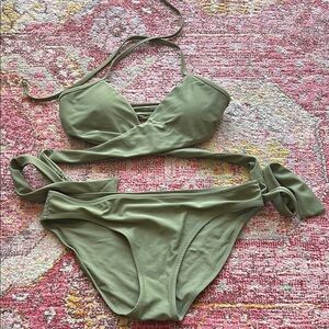 Aerie Olive Green Women's Swimwear Set